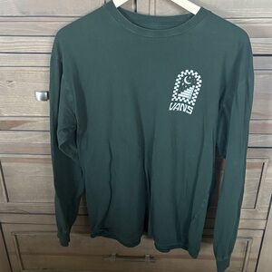 Vans Forest Green Graphic Long Sleeve